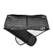 TINKSKY Portable Adjustable Elastic Infrared Self-Heating Magnetic Therapy Back Waist Support Lumbar Brace Belt Double Pull Strap Lower Pain Massager - Size XL (Black)