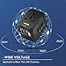 NIERBO Travel Adapter,International Power Adapter with USB C Ports,Universal Europe Plug Charger- Worldwide All in One AC Plug Socket(Auto-Resetting Fuse)