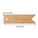 Thank You Gift Tags,100PCS Kraft Paper Tags with 100 Feet Jute Twine,Small Gift Wrap Tags for DIY Crafts,Wedding,Christmas,Thanksgiving (Brown)