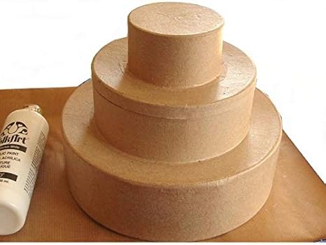 Party Supplies Urne En Carton Avec Couvercle Diametre De Base 23 Cm Boite Gateau De Mariage Home Garden