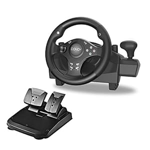 DOYO Game Racing Wheel with Pedals, 270° Steering Wheels PC with Force Feedback, Racing Steering Wheel compatible with…