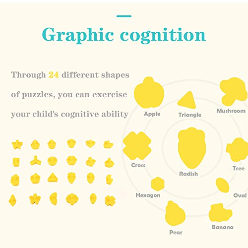Timed Fun Board Game,Perfection Game with Timer and 24 Shape Pattern