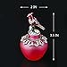 YU FENG Vintage Empty Refillable Perfume Bottles Realistic Jeweled Bird Stopper Red Glass Ornament