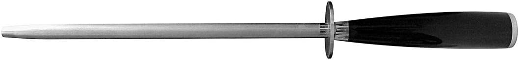 RICHARDSON SHEFFIELD8 inches, Professional Knife Rod, Blade Grinder, Sharpening Steel Diamond Coated, Crystal, Stainless Steel