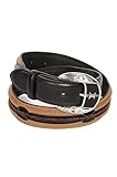 Fenced In Barbed Wire Leather Belt