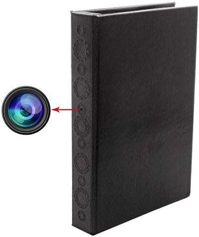 Hidden Spy Book Camera, 1080P FHD Nanny Cam with Night Vision, Built-in 10500mAh Battery PIR Motion Detection Stanby up to 2 Years