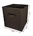 Sodynee® Foldable Cloth Storage Cube Basket Bins Organizer Containers Drawers, 6 Pack, CHOCOLATE