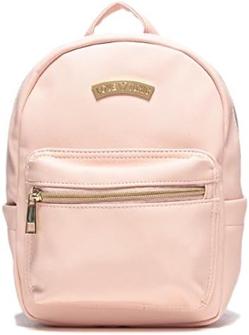 Amazon ニコラ掲載商品 ロゴプレート付きフェイクレザーリュック ピンク F Lovetoxic ラブトキシック シューズ バッグ Amazon ニコラ掲載商品 ロゴプレート付きフェイクレザーリュック ピンク F Lovetoxic ラブトキシック シューズ バッグ