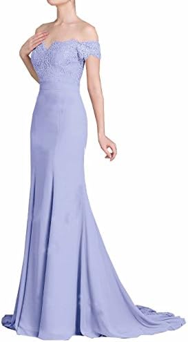 Mermaid Bridesmaid Dresses Off The Shouler Evening Party Gown Lace Party Dress