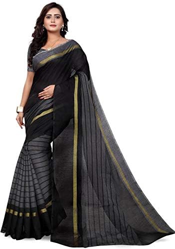 Siddheshwar Fashion Women's Multi Colour Cotton Silk With Blouse Material