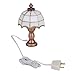 MagiDeal 1/12 Dollhouse Miniature White Shade Light Desk Table Reading Lamp
