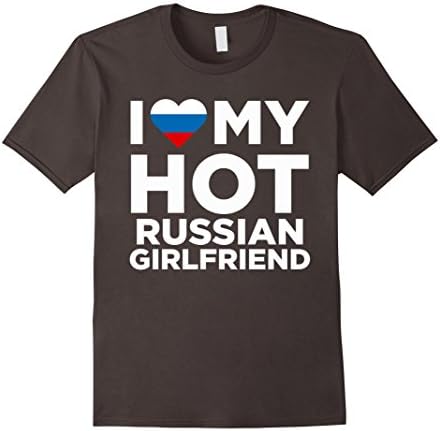 I Love My Hot Russian Girlfriend Cute Russia Native Relationship T-Shirt