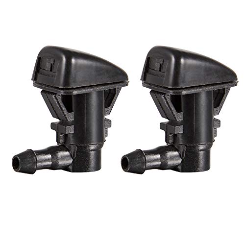 BingSnow 2 Pcs Windshield Washer Squirter Nozzle Spray for 07-11 Ford Edge, 08-11 Ford Focus, 07-10 Lincoln MKX and 3 Meters Fluid Hose with 3 Pcs Connector, Replace OEM # 8S4Z17603AA, 7T4Z17603A - Thumbnail 2