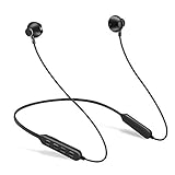 Bluetooth Headphones,Xunpuls Wireless Earphone 5.0 Magnetic Earbuds Snug Fit for Sports Gym with Built in Mic (IPX5 Waterproof aptX Stereo 12-16 Hours Playtime) (Black)