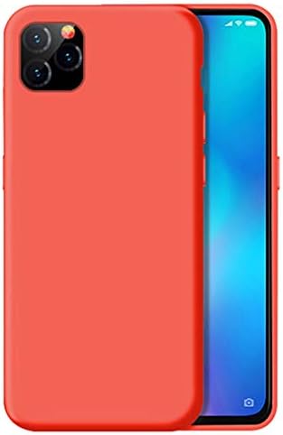 OIFEN iPhone 11 Pro Max Case, Liquid Silicone Gel Full-Body Shockproof Anti-Slip Protective Case with Soft Microfiber Cloth Cushion Case (Red)