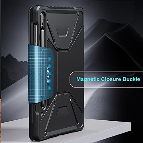 INFILAND Galaxy Tab S8/ S7 Backlit Keyboard Case, MultiAngle 7 Color Backlight Detachable