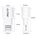Extender Adapter,AITEE Dock Extension Connector for Lifeproof Otterbox Case Compatible with iPhone 5/5s/5c/SE/6/6S/7/8 Plus/X and iPad (White 2Pack)