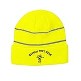 Custom Reflective Beanie Football Player Black