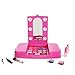 IQ Toys Pretend Play Makeup Kit for Girls Little Fairy Princess Beauty Star Light Up Vanity Cosmetic Set with Mirror