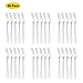 30-piece Appetizer Dessert Forks, Footek Stainless Steel Mini Salad Fruit Fork Tasting Forks Cocktail Fork, 5.1-Inch, Attached Plastic Case