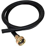 Eastman 60309 Rubber Dehumidifier Washing Machine Drain Hose, 12 Ft Length, Black, Feet