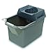 Rubbermaid Commercial Products, 15-Quart Lightweght Pail/Mop Bucket with Mop Strainer/Wringer Combo, Gray, Heavy Duty Mopping/Cleaning for Professional/Janitorial Use