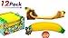 JA-RU Stretchy Banana Toy (12 Fidget Toy Pack) Slow Rising Squishy Fake Banana for Kids. Sand Filled Stress Relief Toy. Gag Gift. Fruit Themed Party Supplies. 3340-12p