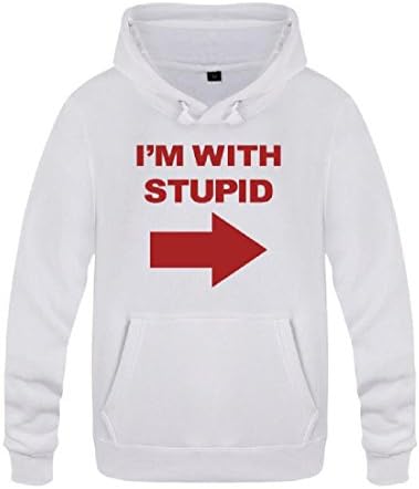 Sheng XiMen I'm with Stupid Leisure Letters Plus Velvet Vogue Sweatshirt 5 M