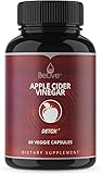Apple Cider Vinegar Capsules - Best Dr Recommended Strength Vitamins Pills for Weight Loss, Detox Support, Cleanse, Bloating Relief & Metabolism Booster Supplements for Women and Men - 1250 mg Organic