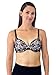 Leading Lady Women's Lace Padded Nursing Bra, Black Over Blush, 34C
