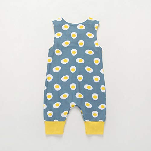 Tronet Newborn Kids Baby Boys Cartoon Animal Print Romper Jumpsuits Clothes Summer Beige - Thumbnail 5