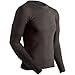 ColdPruf Men's Platinum Dual Layer Long Sleeve Crew Neck Top, Black, X-Large