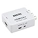 Shenfan 1080P Hdmi to 3RCA Composite AV Supporting PAL/NTSC with USB Charge Cable for Laptop TV PC PS3 Blue-ray DVD STB VHS VCR Camera FL/FR Audio Singals Change RCA Connector HDMI2AV White
