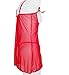 Eternatastic Women Mesh Cupless Babydoll Sleepwear Lingerie Set Thong