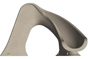 Global Pool Products Splash Inground Swimming Pool Water Slide Deck Mounted Right Curve Turn Sand GPPSSP-Sand-R