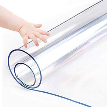 clear table cover protector desk pads mats wood furniture protective for large pub bar tabletop countertop topper dining coffee plastic tablecloth placemats easy clean wipeable pvc vinyl 8 x 36 inch