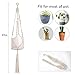 Moyeno 4 Pack Plant Hangers Indoor Macrame Plant Hangers, Pure Cotton Handmade Hanging Plant Holder Indoor Plants Bohemian Decor for Succulent Plants with Hooks,41inch,66.9inchthumb 4