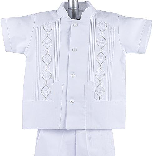 Boys Guayabera Shirt, Boys Baptism Guayaberas, Style Cap 801