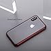 Moshi Vitros for iPhone Xs Case/iPhone X Case 5.8-inch, Military Drop Protection, Flexible TPU, Slim Thin Phone Cover for iPhone Xs/X, Crimson Red Frame