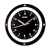 Seiko Black Quiet Sweep Floating 12.6 Inch Wall Clock