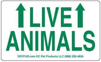 500 Roll Live Animal Shipping Labels w/ Arrows - Thumbnail 2