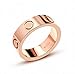 XUELE Love Ring-Rose Gold Lifetime Just Love You 6MM in Width Sizes 7
