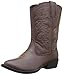 Deer Stags Girls Ranch Western Boot, Dark Brown, 2 Little Kid