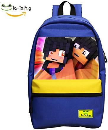 School Backpack Book bag For Kid Children Aaron &amp; Aphmau Alone