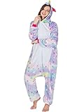 iSZEYU Adult Pajamas Unicorn Costume Onesies for Women Men Teen Girl Animal Onsie Youth