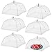 Simply Genius (6 pack) Large and Tall 17x17 Pop-Up Mesh Food Covers Tent Umbrella for Outdoors, Screen Tents, Parties Picnics, BBQs, Reusable and Collapsible primary
