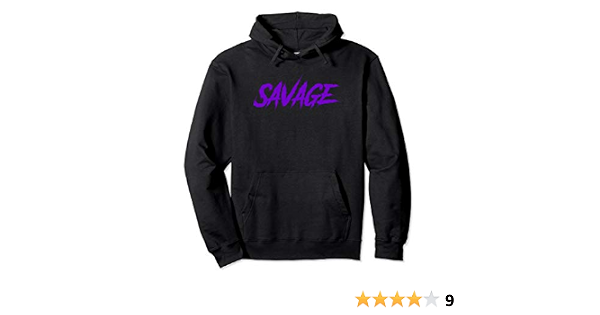 Amazon.com: Savage Hoodie | Sudadera con capucha salvaje morado y negro  para hombres y mujeres : Ropa, Zapatos y Joyería