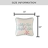C&F Home 10" Embroidery Pillow, Salty Kisses Starfish Wishes Decorative Throw Pillow for Sofa Couch or Bed 10 x 10 Multi
