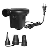 WEY&FLY Quick-Fill Electric Air Pump for Inflatables Air Mattress Bed AC 100-120V Black (8218)