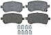ACDelco 14D1326CH Advantage Ceramic Rear Disc Brake Pad Set with Hardware